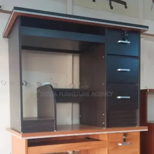 1 Meter Computer Table with Full Drawers - 1
