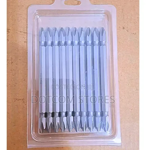 10pcs Magnetic Screwdriver Bits (Cross/Slot) - 1