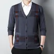 V-Neck Button Closure Cardigan Sweater - 5
