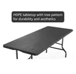 Black Plastic Folding Table - 2
