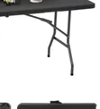 Folding Table | Black | Portable Plastic Table - 3
