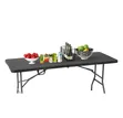 Folding Table | Black | Portable Plastic Table - 4