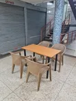 OXy Foldable Wooden Dining Table and Chairs Set - 2