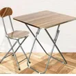 3-Piece Foldable Bistro Set with Square Table - 2