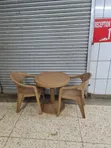 Restaurant/Hotel Plastic Table with 2 Chairs - 2