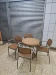 Plastic Dining Table and 4 Chairs Set - 2