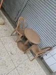 Homiboss Dining Plastic Table and Chairs - 2