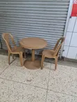 Homiboss Dining Plastic Table and Chairs - 3