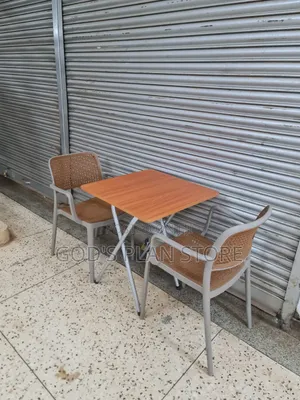 European Style X Shaped Reading Table and 2 Chairs