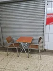 European Style X Shaped Reading Table and 2 Chairs - 2