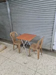 2pcs Modern Stylish Plastic Chairs and Table Set - 1