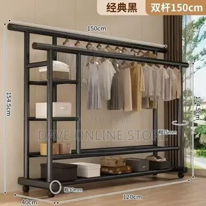150kg Double-Pole Clothes Rack