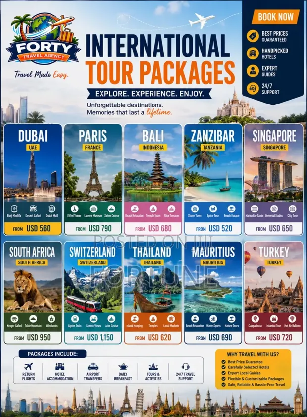International Tour Packages by Fortune Travel - 1
