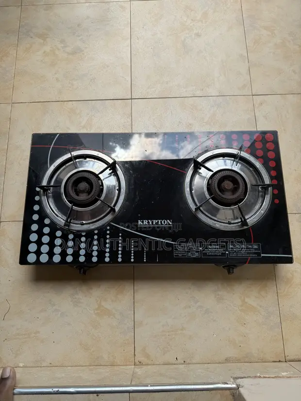 Krypton Double Burner Gas Cooker - Used 4 Months - 1