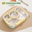 Stainless Steel Lunch Box with Four Compartments - 1
