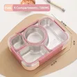 Stainless Steel Lunch Box with Four Compartments - 2