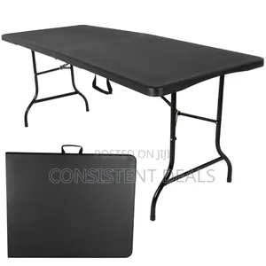 Portable Folding Table - 6-Foot Plastic Desk