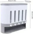 5-Grid Wall-Mounted Dry Food Dispenser - 5