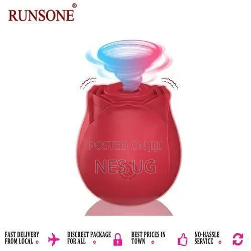 Rose Sucker Vibrator with Licking Tongue - 1