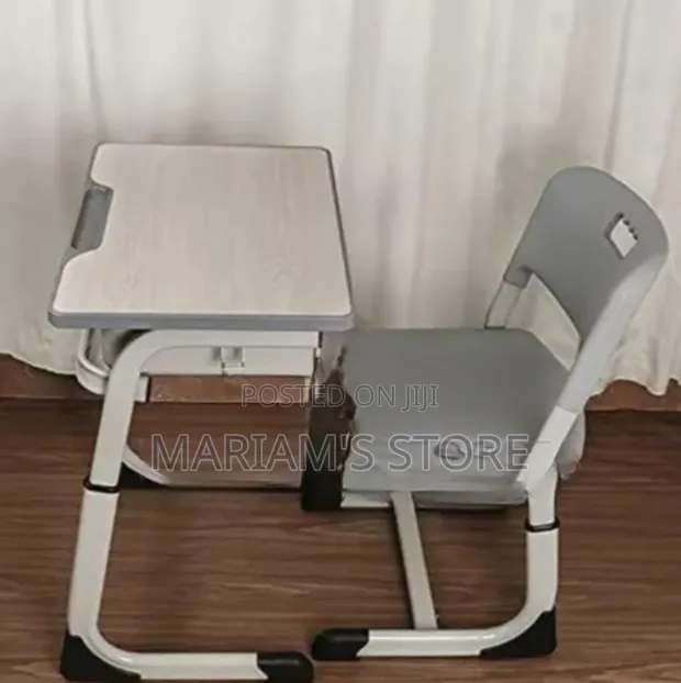 Children's Height-Adjustable Desk and Chair Set - 1