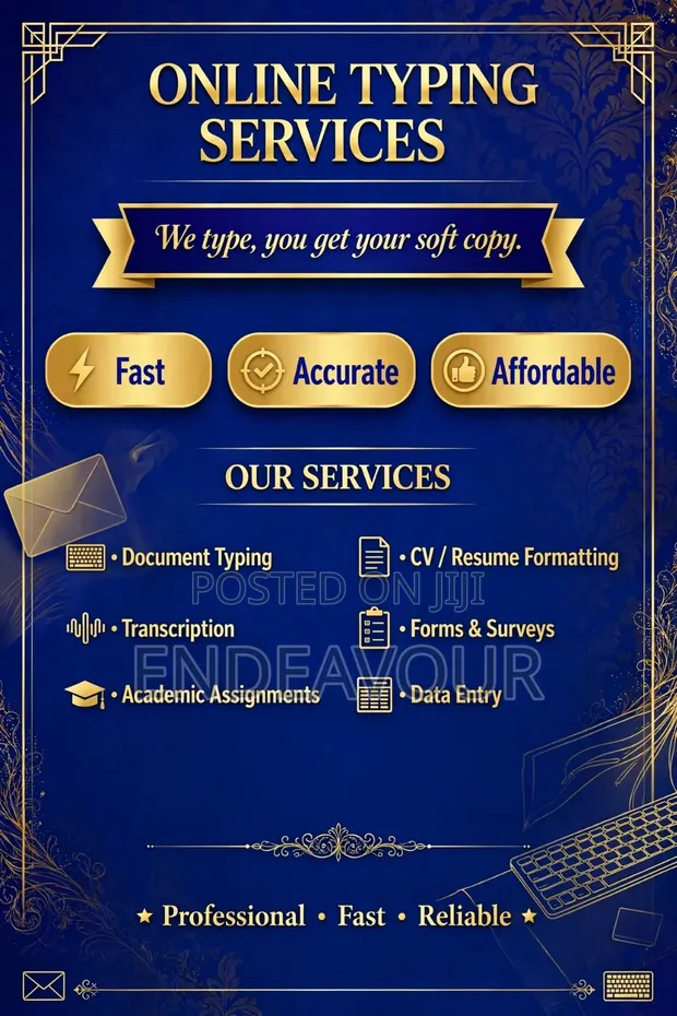 Professional Typing and Data Entry Services - 1