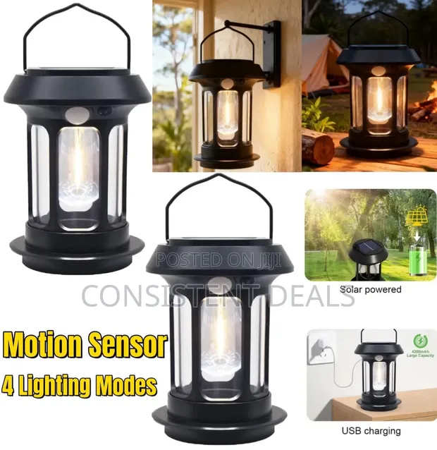 BK-5808 Solar-Powered Lantern - 1