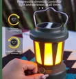 Retro-Style Solar-Rechargeable LED Camping Lantern - 2