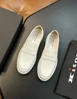 Kiton Black Grained Leather Penny Loafers - 2