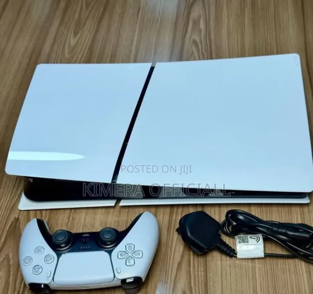 Used PS5 Slim Digital Edition with 2 Controllers & 2 Games - 1
