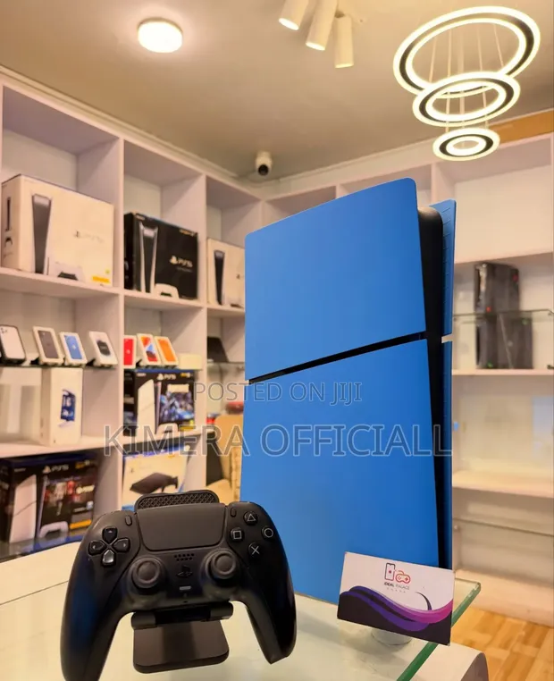 Used PS5 Slim Digital Edition with 2 Controllers & Games - 1