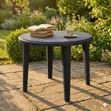 Revello Round Table - Green Diamond Pattern - 2