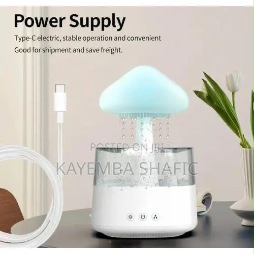 Mushroom Rain Cloud Humidifier & Aroma Diffuser - 1