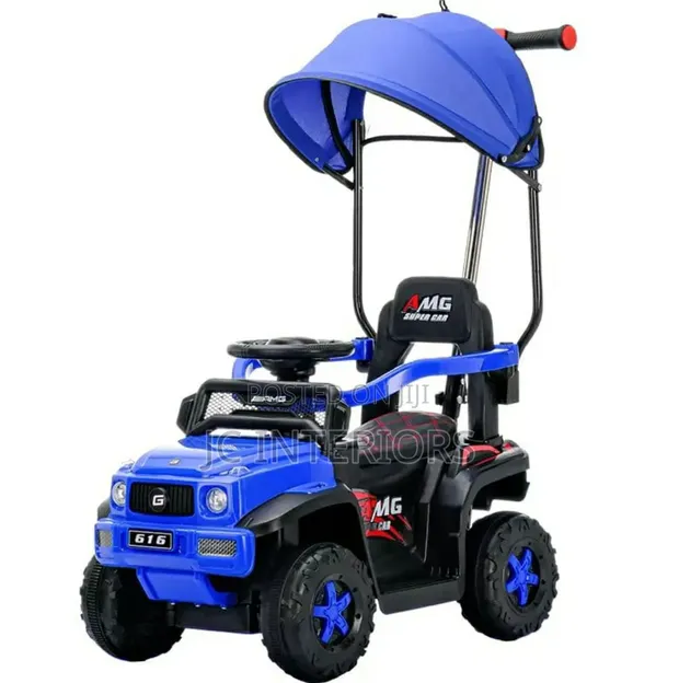Kids 2-in-1 AMG Style Ride-On Push Car - 1