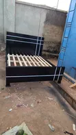 Brand New 5x6 Black Wooden Bed Frame - 2