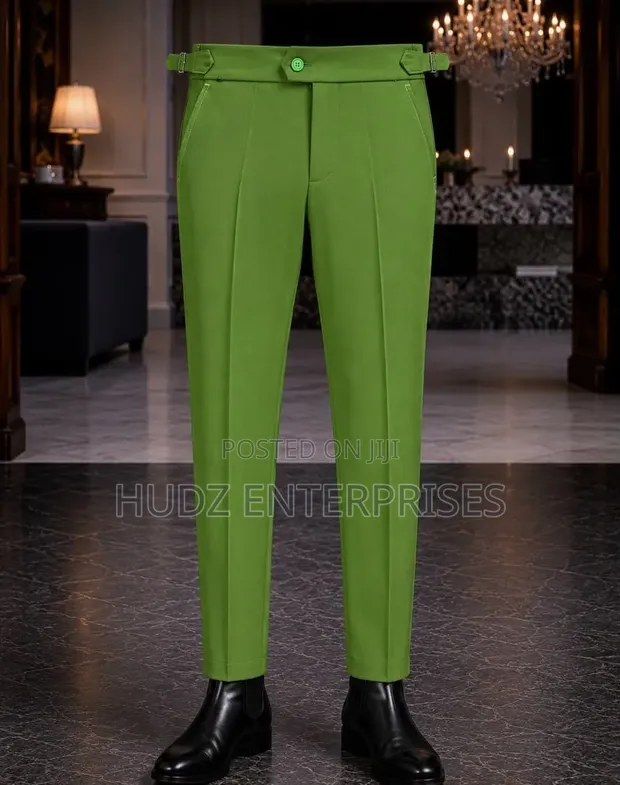 Beltless Pants - Lemon Green - 1