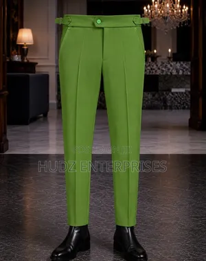 Beltless Pants - Lemon Green