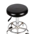 Black Swivel Stool with Adjustable Height - 1