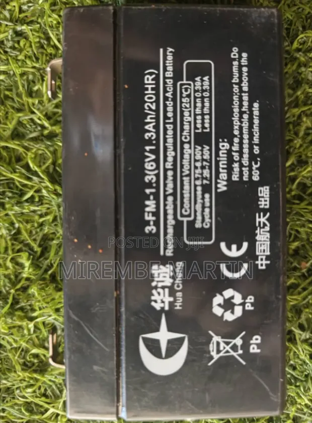 Hua Cheng 3-FM-1.3 Rechargeable Valve Regulated Lead-Acid Battery - 1