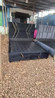5x6 Black Bed Frame with Arrow Stickers - 1