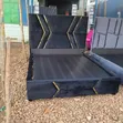 5x6 Black Bed Frame with Arrow Stickers - 2