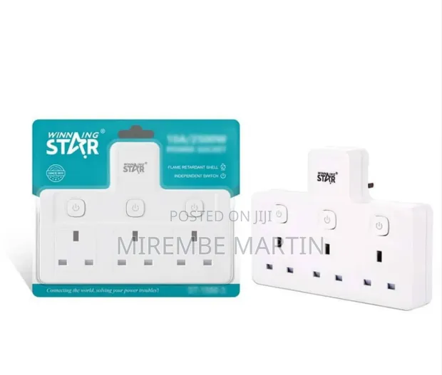 Winning Star UK Plug Extension Socket (ST-1086-3) - 1