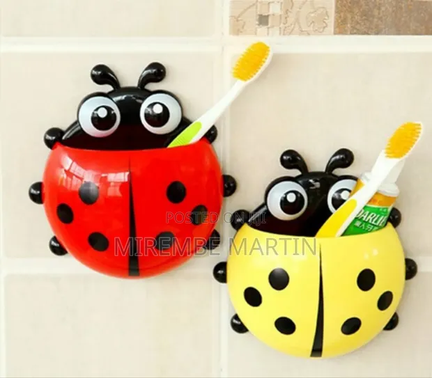 Ladybug Toothbrush Holder with Suction Cup - 1