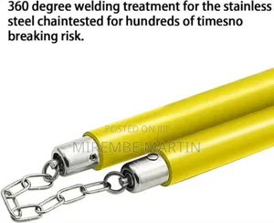 Nunchucks with Steel Chain (Yellow)
