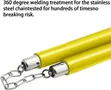 Nunchucks with Steel Chain (Yellow) - 2