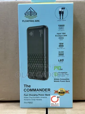 Floating Ark Commander 10000mAh Power Bank - 22.5W Fast Charge