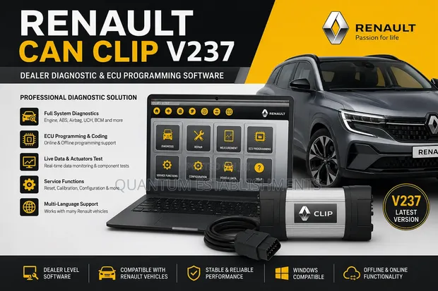 Renault CAN Clip V237 Diagnostic Software - 1