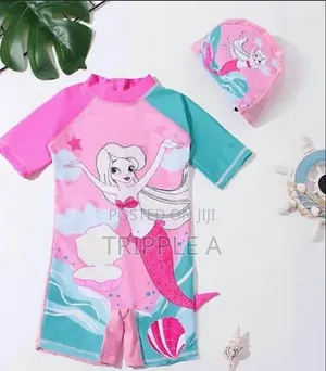 Baby Unicorn Swimsuit with Swim Cap