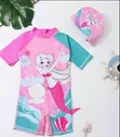 Baby Unicorn Swimsuit with Swim Cap - 1