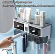 Self-Adhesive Multifunctional Toothbrush Holder with Dispenser - 1