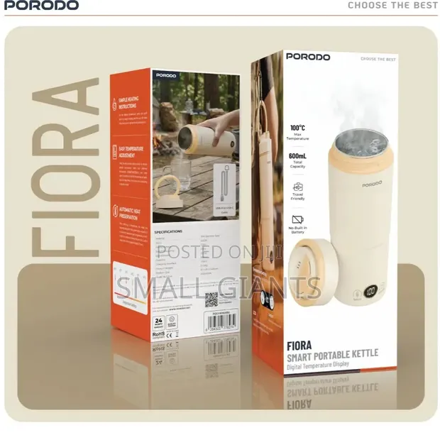 Porodo 600ml Flora Smart Portable Kettle - 1